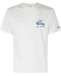 MC2 Saint Barth - T-Shirt Portofino À Broderie Voiture - Lyst
