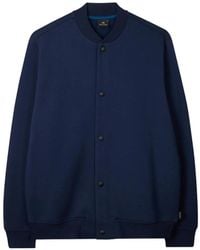 Paul Smith - Button Stripes-Detail Bomber Jacket - Lyst