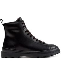 Camper - Brutus+ Lace-Up Leather Biker Boots - Lyst