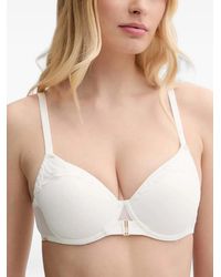 Chantelle - Soutien-Gorge En Maille Côtelée Bordé De Dentelle - Lyst