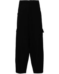 Yohji Yamamoto - Wollen Broek Met Wijde Pijpen - Lyst
