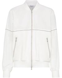 Brunello Cucinelli - Monili-Embellished Track Jacket - Lyst