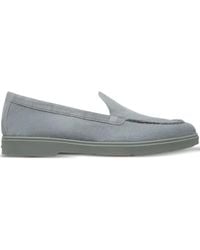 Santoni - Suede Loafers - Lyst
