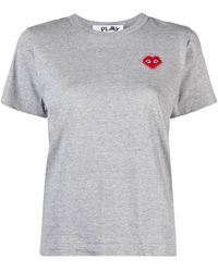 COMME DES GARÇONS PLAY - Comme Des Garcons T-shirts And Polos Grey - Lyst