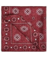 Brunello Cucinelli - Geometric-Print Handkerchief - Lyst