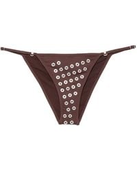 GIMAGUAS - Eyelet-Embellished Bikini Bottoms - Lyst