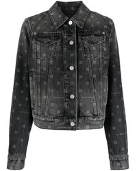 Givenchy - Jeansjacke mit Muster - Lyst