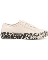 Ferragamo - Gancini Printed-Sole Sneakers - Lyst