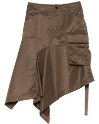 Sacai - Asymmetric-Hem Cargo Skirt - Lyst