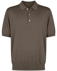 Manuel Ritz - Short-Sleeve Knitted Polo Shirt - Lyst