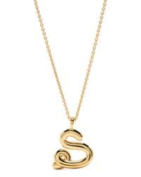 Missoma - S-Letter Pendant Chain-Link Necklace - Lyst