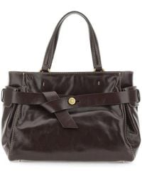 Gianni Chiarini - Sac Cabas Miranda En Cuir À Taille Ceinturée - Lyst