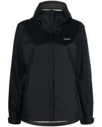 Patagonia - Torrentshell 3L Rain Hooded Logo-Patch Jacket - Lyst