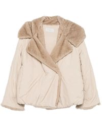 Antonelli - Faux-Fur Trimmed Coat - Lyst