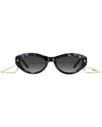 Carolina Herrera - Faux-Pearl-Embellished Cat-Eye Sunglasses - Lyst