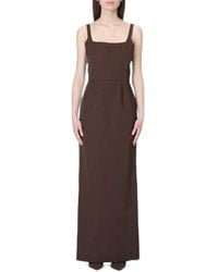 Ter Et Bantine - Pleated Square-Neck Maxi Dress - Lyst