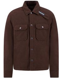 Woolrich - Button-Up Wool-Blend Jacket - Lyst