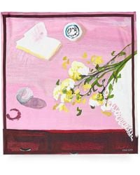Stine Goya - Floral-Print Square Scarf - Lyst