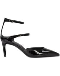 BOSS - Pumps Aus Lackleder Mit Schnalle - Lyst