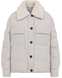 Brunello Cucinelli - Fur-Collar Jacket - Lyst