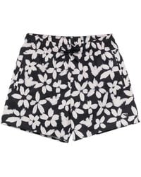 Emporio Armani - Flower Eagle Patterned Swim Shorts - Lyst