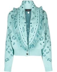 Alanui - Bandana Jacquard Cardi Bomber - Lyst