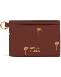 Bimba Y Lola - Palms Small Leather Card Holder - Lyst