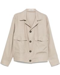 Tagliatore - Linen Shirt Jacket - Lyst