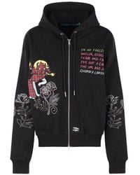 Chopova Lowena - Feelings Panic Graphic-Print Zip-Up Hoodie - Lyst