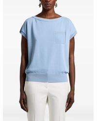 Peserico - Cotton Knitted T-Shirt - Lyst