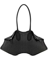 McQueen - Manta Schultertasche mit Nieten - Lyst