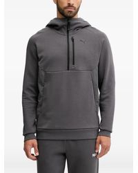 PUMA - Hoodie À Logo Imprimé Et Col Zippé - Lyst