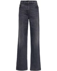 Prada - Low-rise Faded-effect Jeans - Lyst