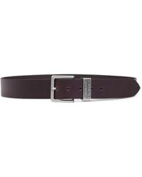 ARMANI EXCHANGE - Ceinture À Plaque Logo - Lyst