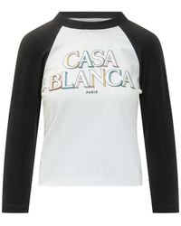 CASABLANCA - T-Shirt À Logo Imprimé - Lyst