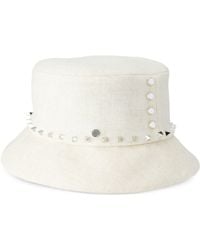 Maison Michel - Axel Studded Bucket Hat - Lyst