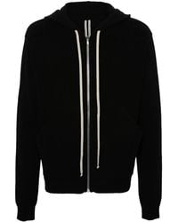 Rick Owens - Hoodie En Maille Fine À Fermeture Zippée - Lyst