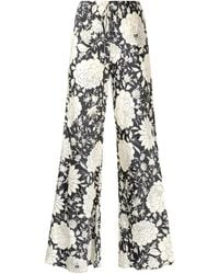 Roberto Cavalli - Floral-Print Trousers - Lyst