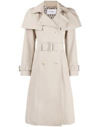 Ferragamo - Belted Trench Coat - Lyst