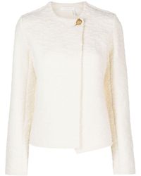Chloé - Textured Wool-blend Jacket - Lyst