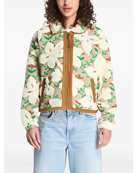 Napapijri - T-Bloom Floral-Print Fleece Jacket - Lyst