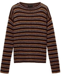 Prada - Shetland Wool Boat Neck Sweater - Lyst