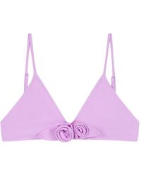 Coperni - Flower Gathered Bikini Top - Lyst