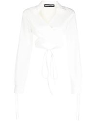 ANDREADAMO - Blouse À Taille Nouée - Lyst
