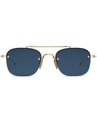Thom Browne - Semi-Rimless Pilot Sunglasses - Lyst