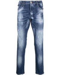 Philipp Plein - Destroyed Straight-Leg Jeans - Lyst
