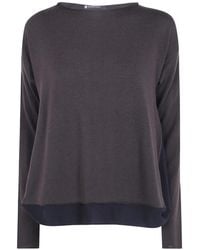 Pierantoniogaspari - Colour-Block Wool T-Shirt - Lyst
