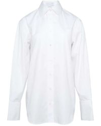 Stella McCartney - Open-Back Cotton Poplin Shirt - Lyst