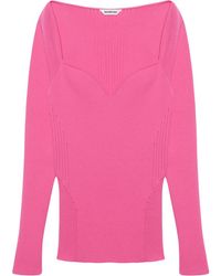 Balenciaga - Bustier-Neck Top - Lyst