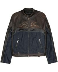 ANDERSSON BELL - 24 Racing Colour-block Leather Jacket - Lyst